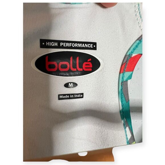 BOLLE ATHLETIC TANK TOP SIZE M, Blue Confetti. Racer Back, Double Straps - Picture 4 of 6